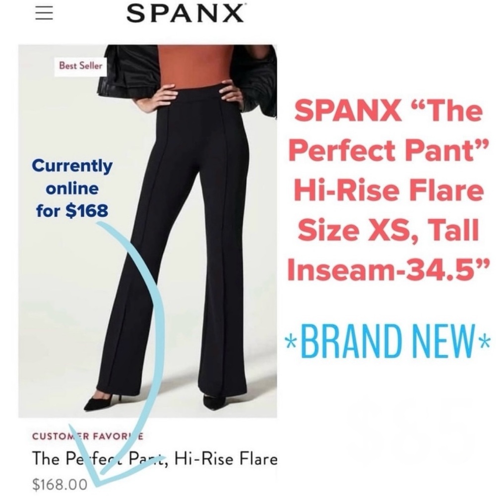 SPANX “The Perfect Pant” Hi-Rise Flare | Size XS | Tall | Brand New